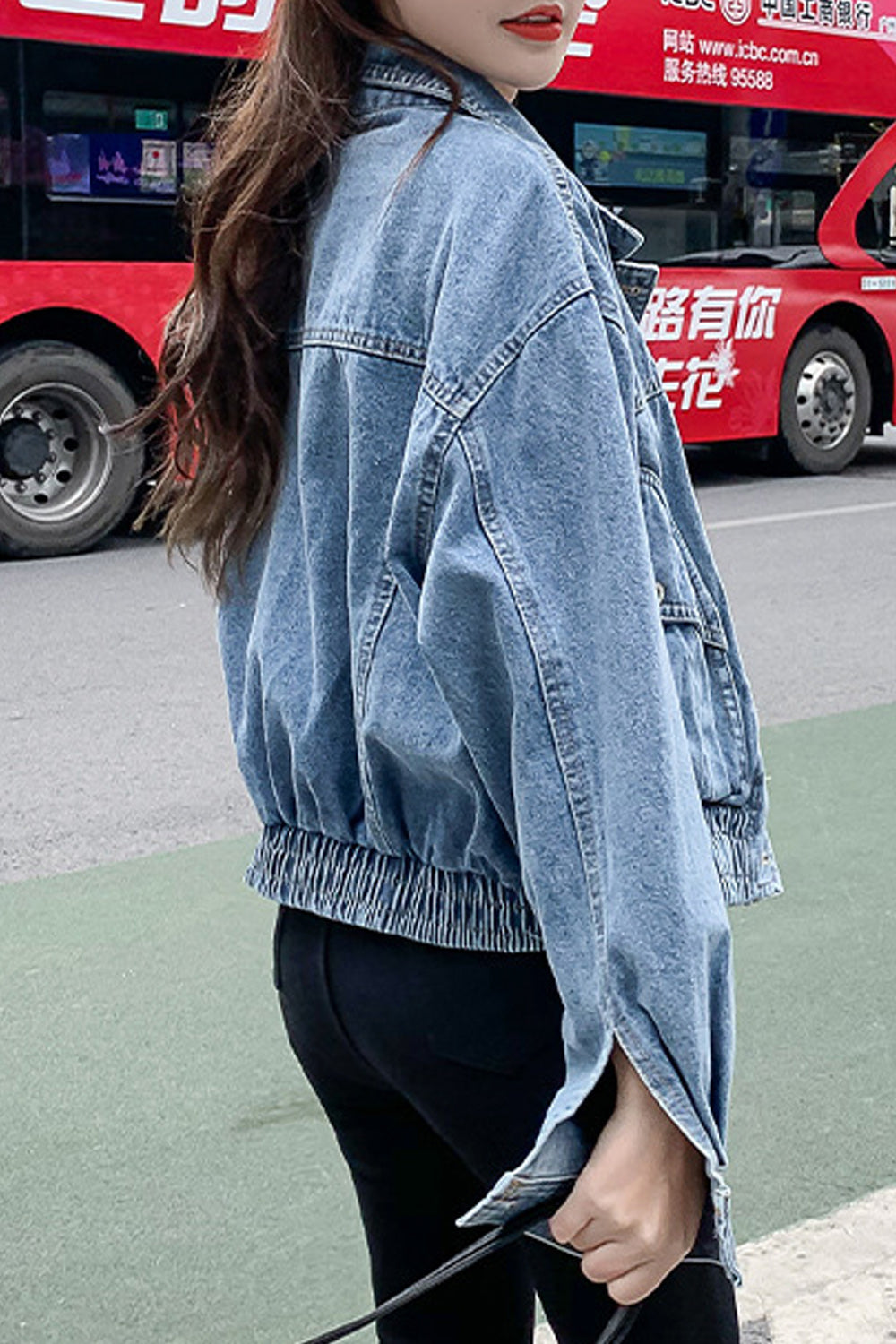 Women Wonderful Winter Season Wind Proof Long Sleeve Tremendous Denim Jacket