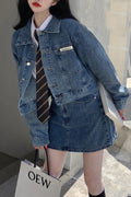 Women Awesome Long Sleeve Breathable Winter Casual Wind Proof Magnificent Denim Jacket