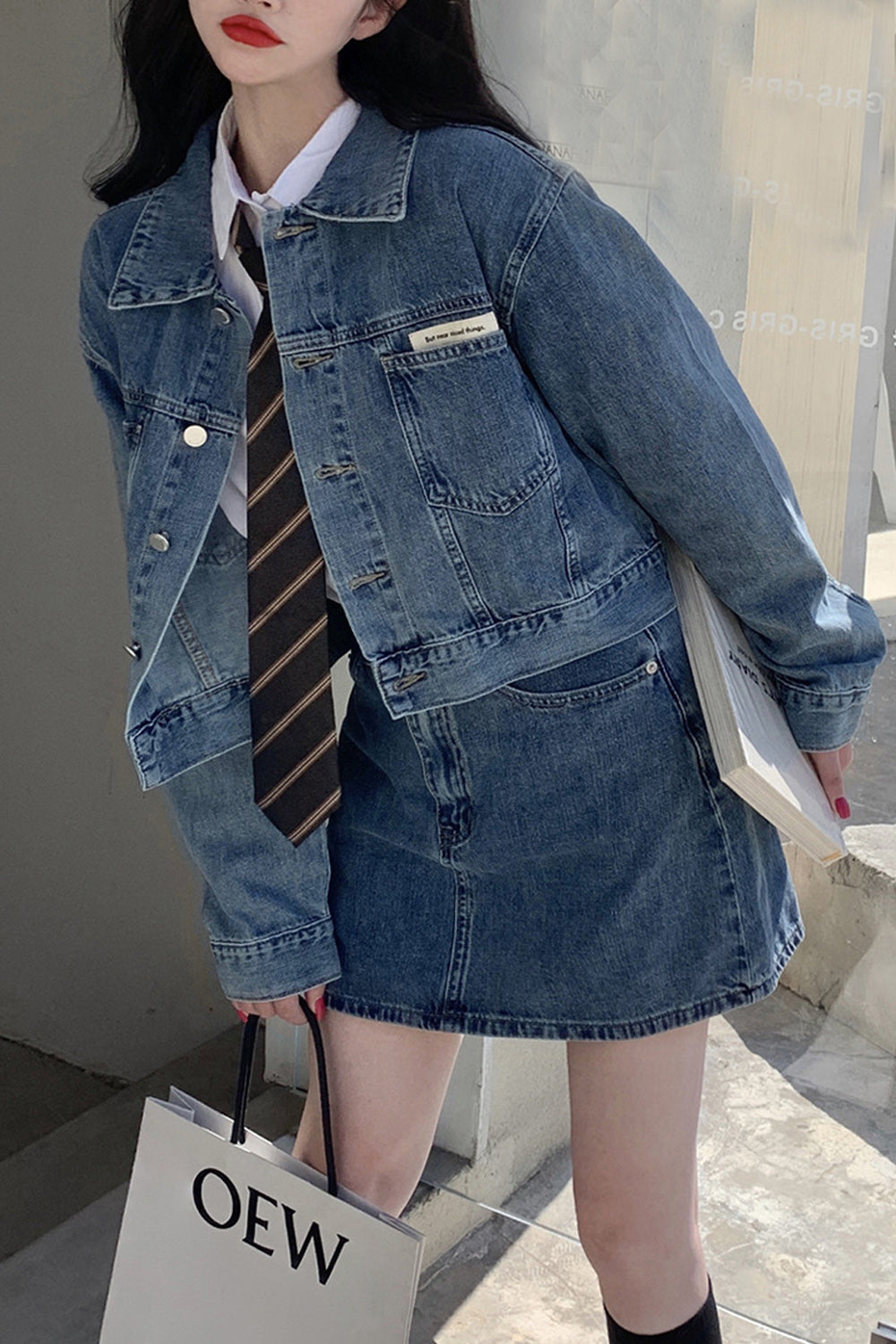 Women Awesome Long Sleeve Breathable Winter Casual Wind Proof Magnificent Denim Jacket