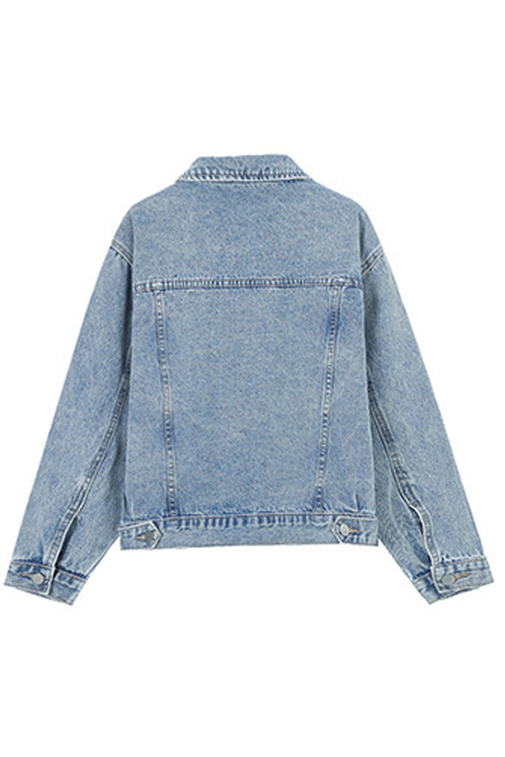 Women Magnificent Collar Neck Pocket Styling Long Sleeve Relaxing Thick Winter Denim Jacket