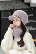 Women Fashionable Solid Colored Dome Style Lovely Knitted Hat