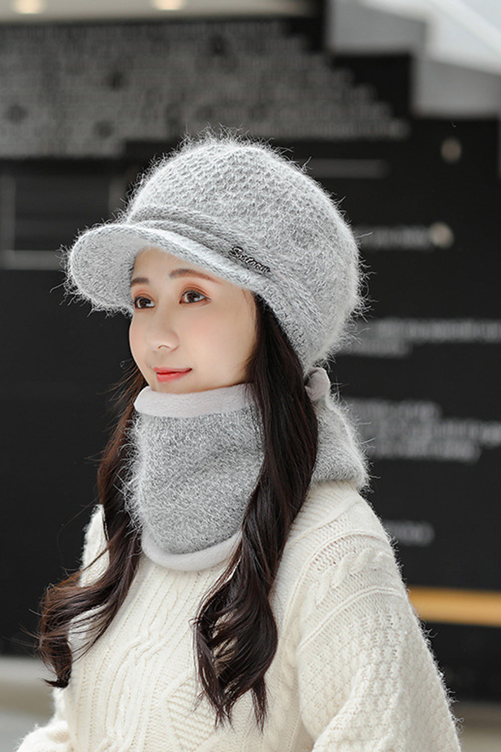Women Fashionable Solid Colored Dome Style Lovely Knitted Hat