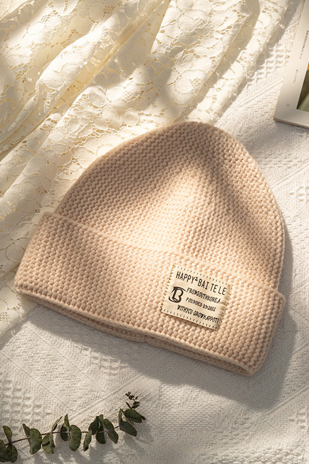 Women Simple Warm Solid Colored Casual Knitted Hat
