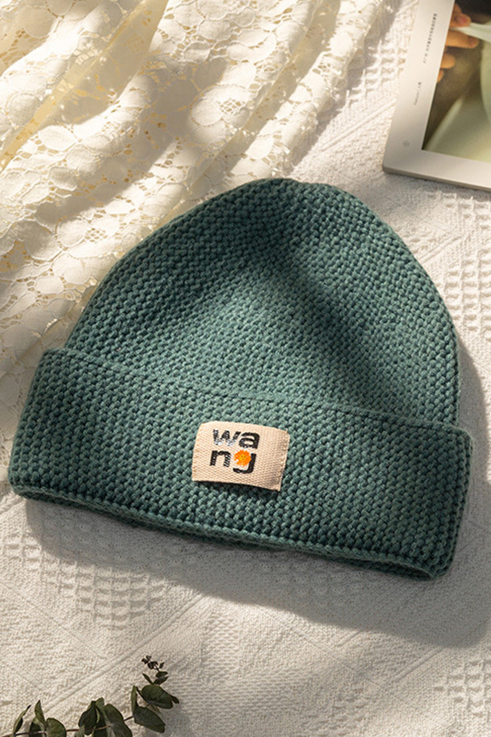 Women Simple Warm Solid Colored Casual Knitted Hat