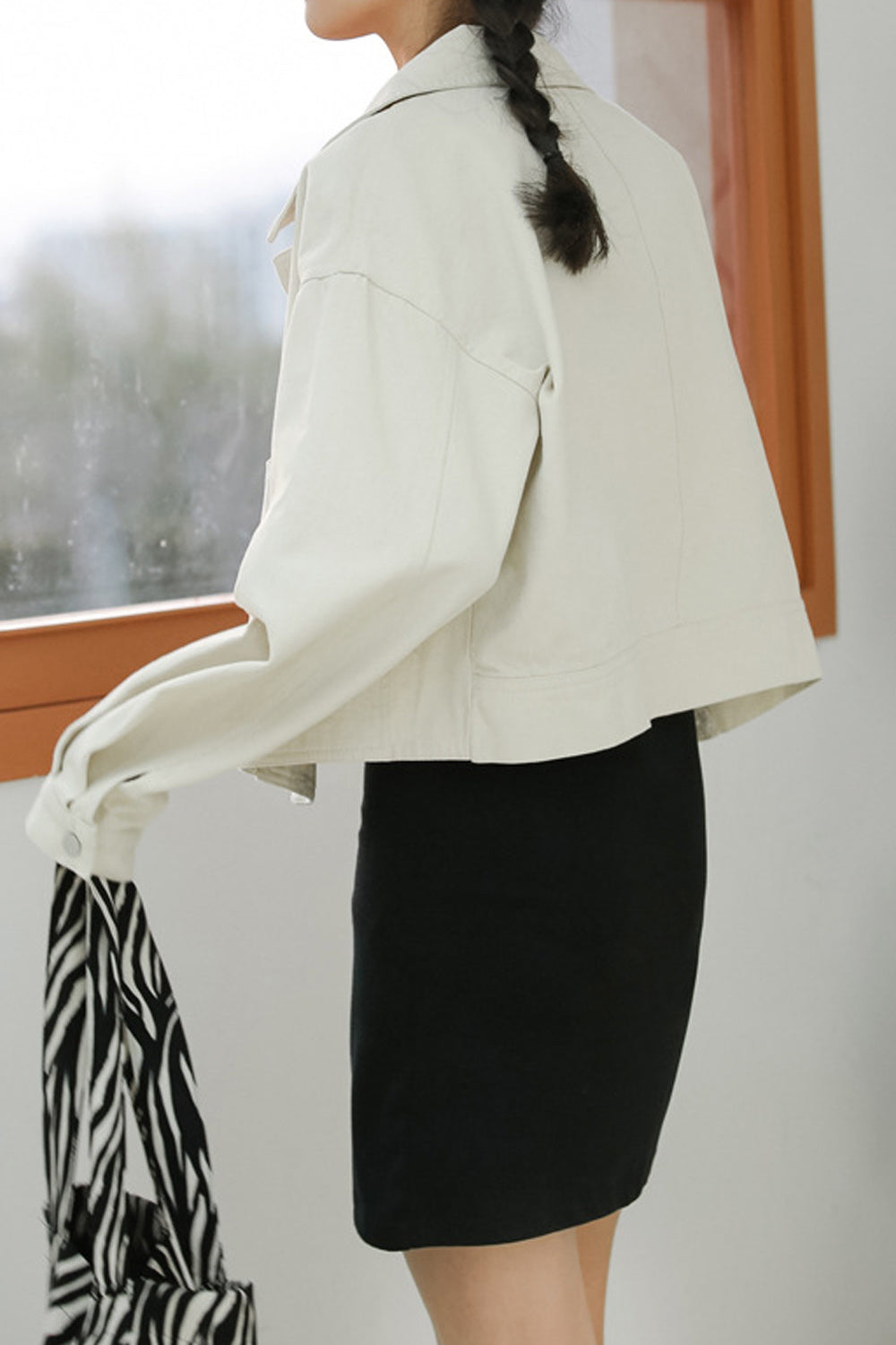 Women Collar Neck Alluring Casual Summer Long Sleeve Convenient Denim Jacket