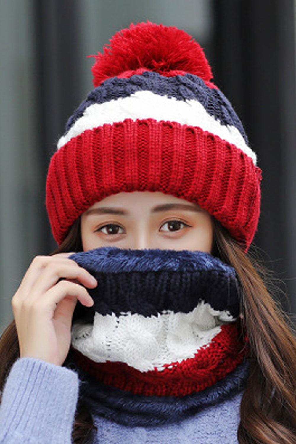Women Ear Protection Coldproof Warm Knitted Hat