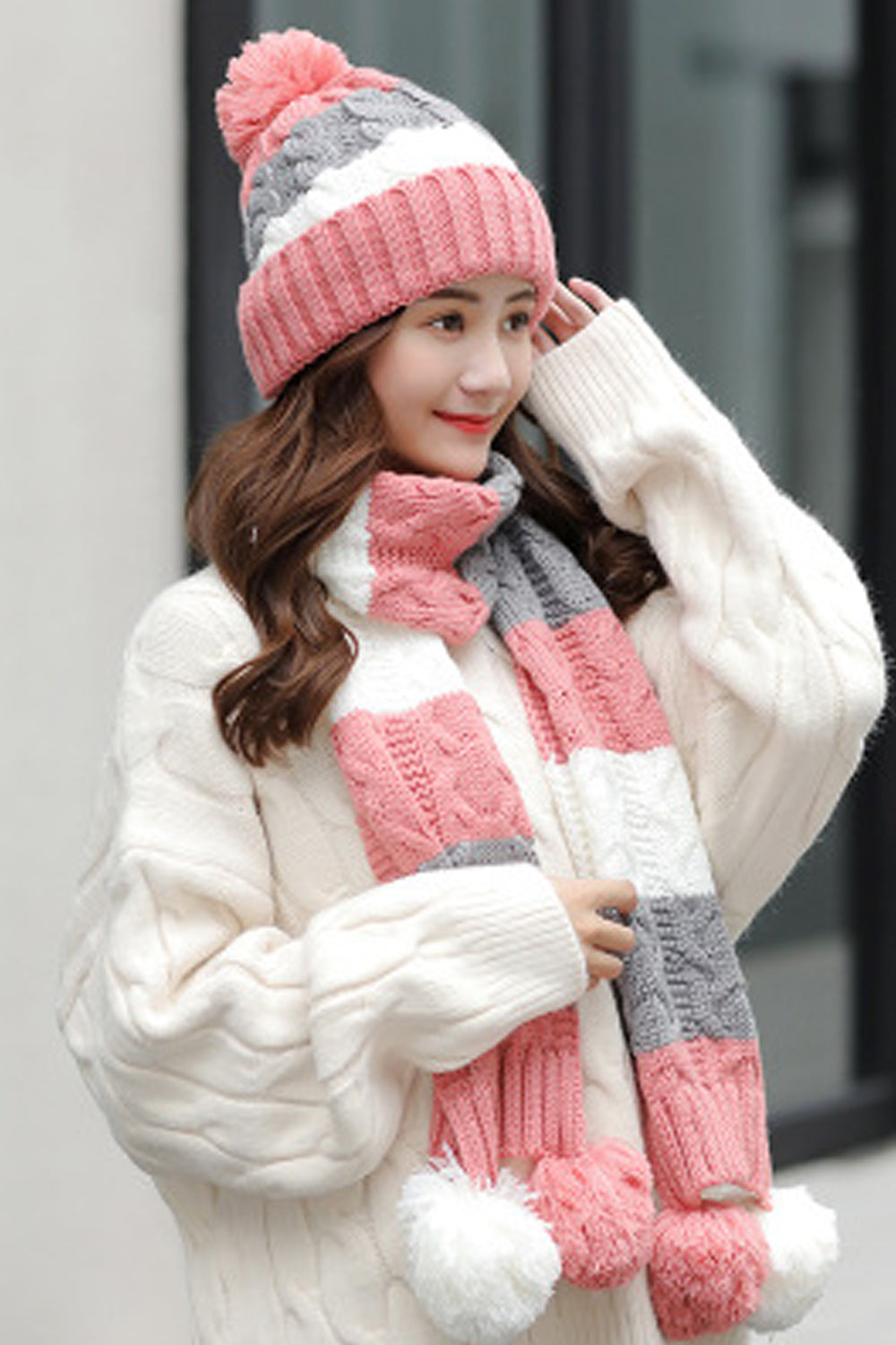 Women Ear Protection Coldproof Warm Knitted Hat