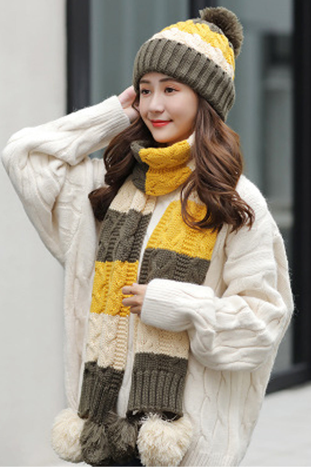 Women Ear Protection Coldproof Warm Knitted Hat