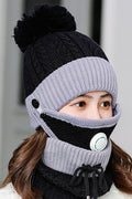 Women Thick Winter Solid Colored Tremendous Knitted Hat