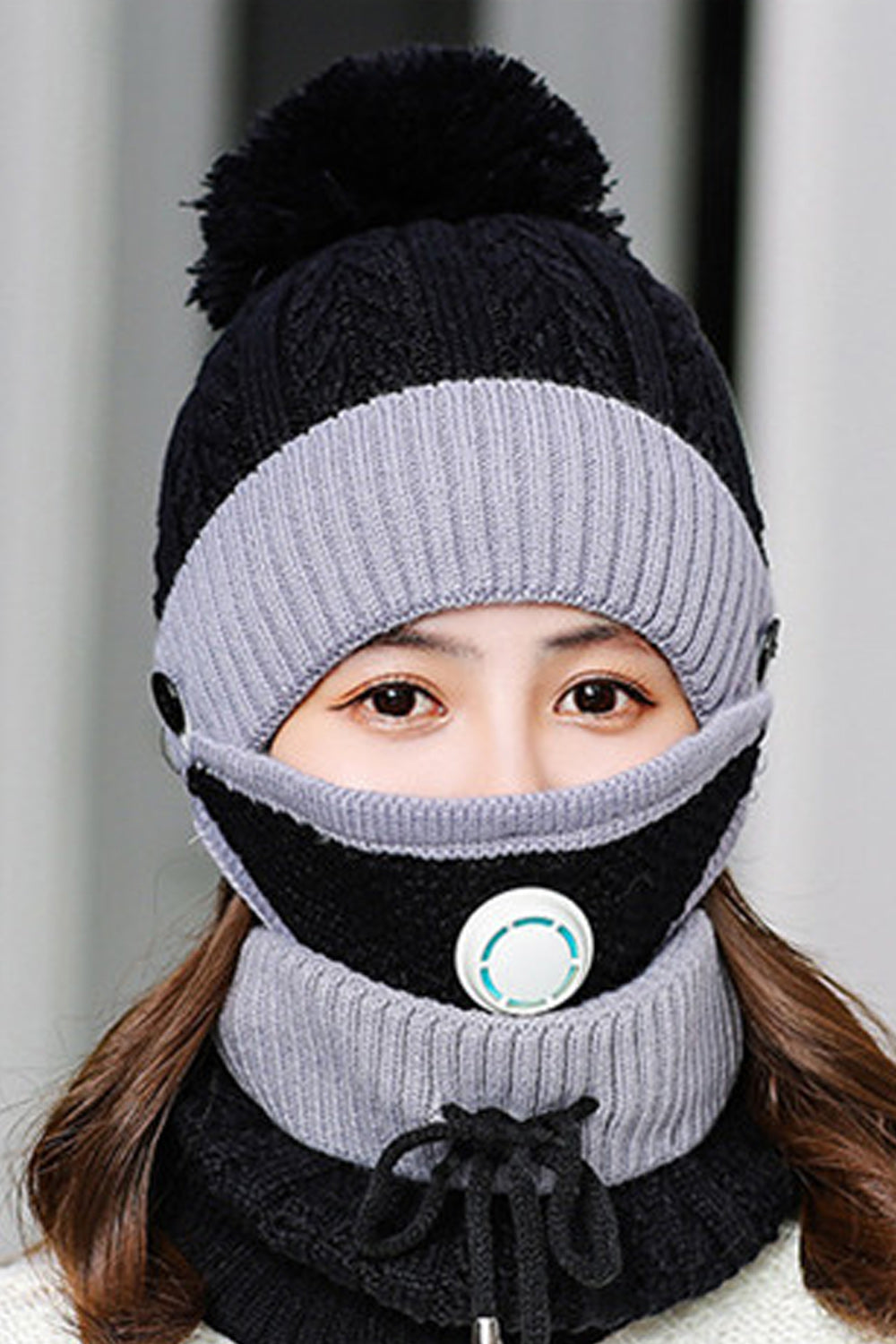 Women Thick Winter Solid Colored Tremendous Knitted Hat