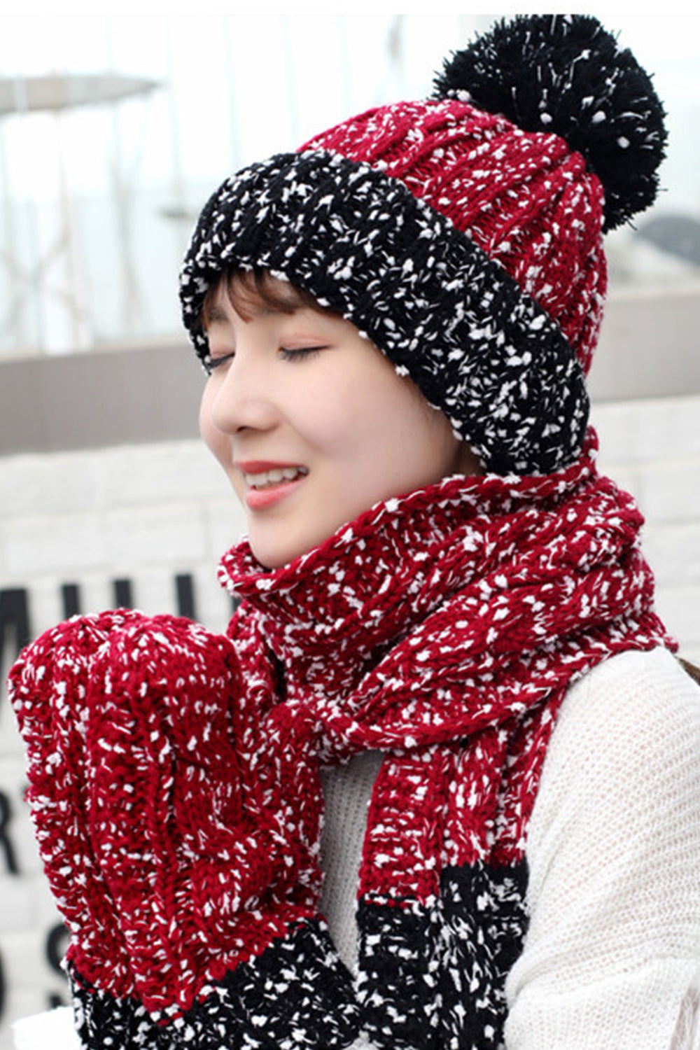 Women Pretty Casual Breathable Soft knitted Hat