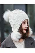 Women Casual Classic Solid Pattern Breathable Warm Knitted Hat
