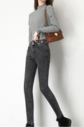 Women Fabulous Slim Fit Casual Solid Colored Easy Jeans