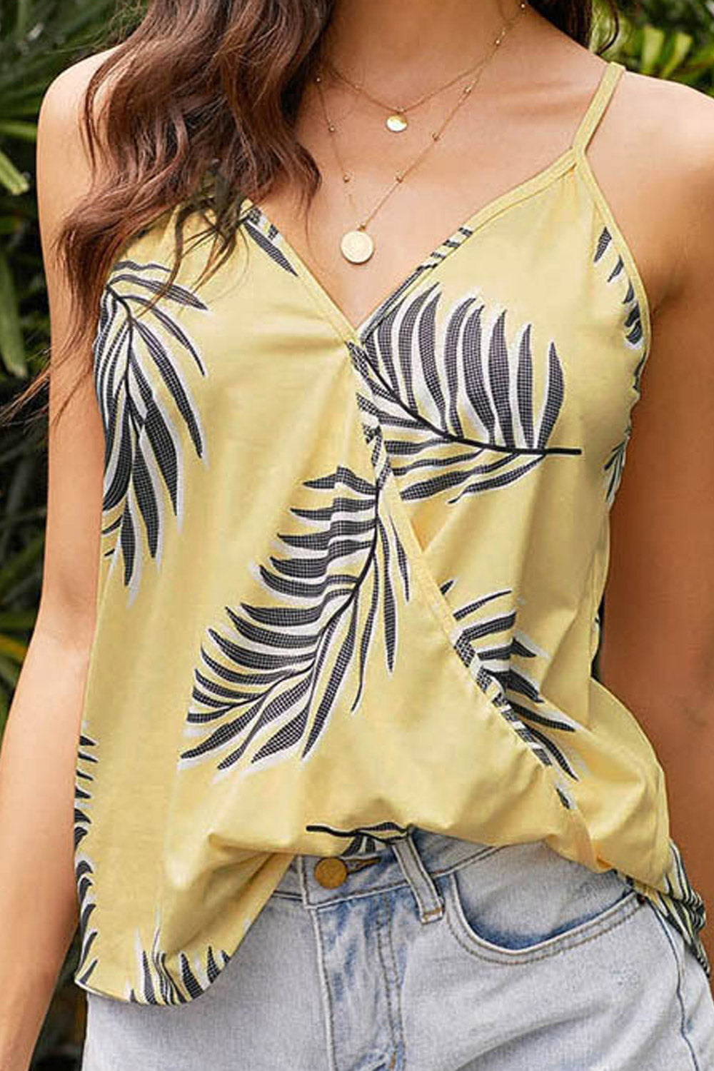 Women Sleeveless Comfortable Round Neck Amazing Printed Pattern Pullover Convinient Blouse