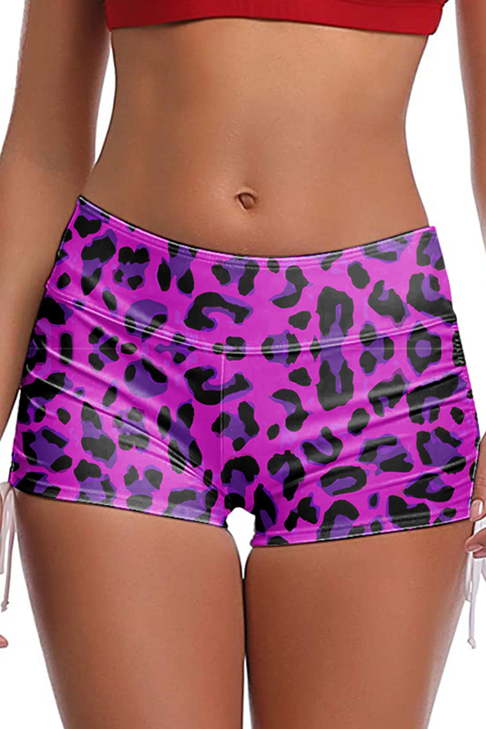 Women Amazing Leopard Pattern Summer Slim Fit Restful & Breathable Beach Short