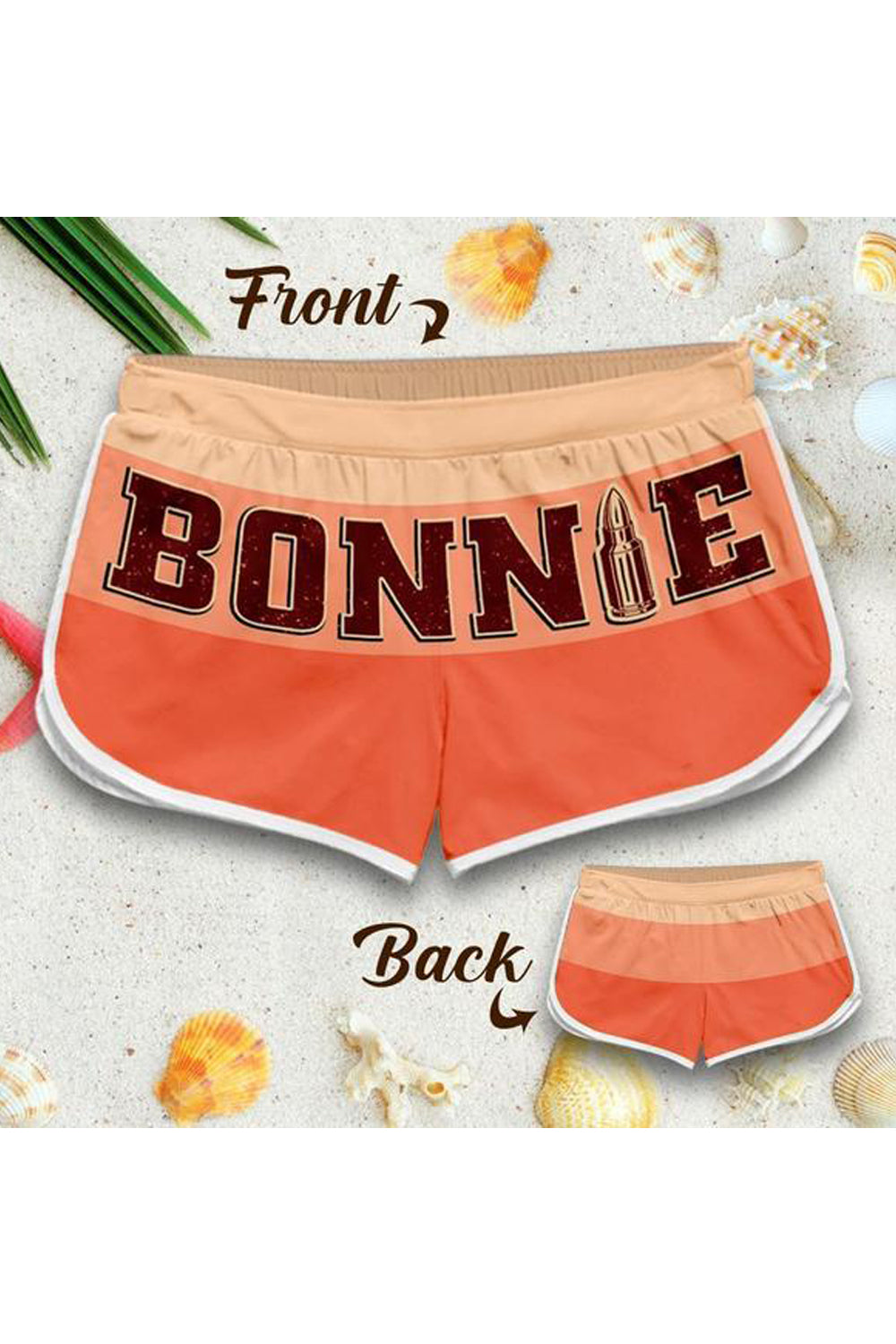Women Elegent Letter Pattern Restful Waist Thin & Breathable Summer Beach Short