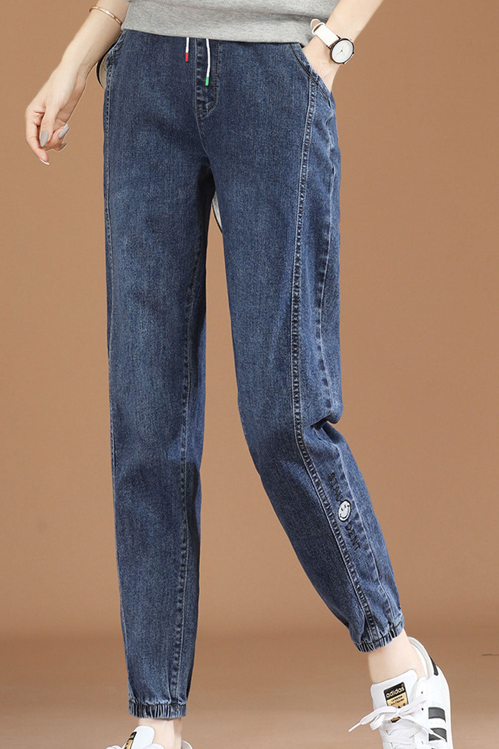 Women Splendid Solid Colored Elasticated High Waist Lovely Solid Colored Weekend Denim Jeans