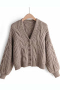 Women Solid Tone Full Sleeve Warm Winter Casual Cardigan
