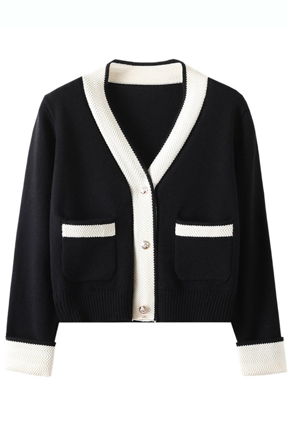 Women Casual Fashion Long Sleeve Short Body Warm Cardigan