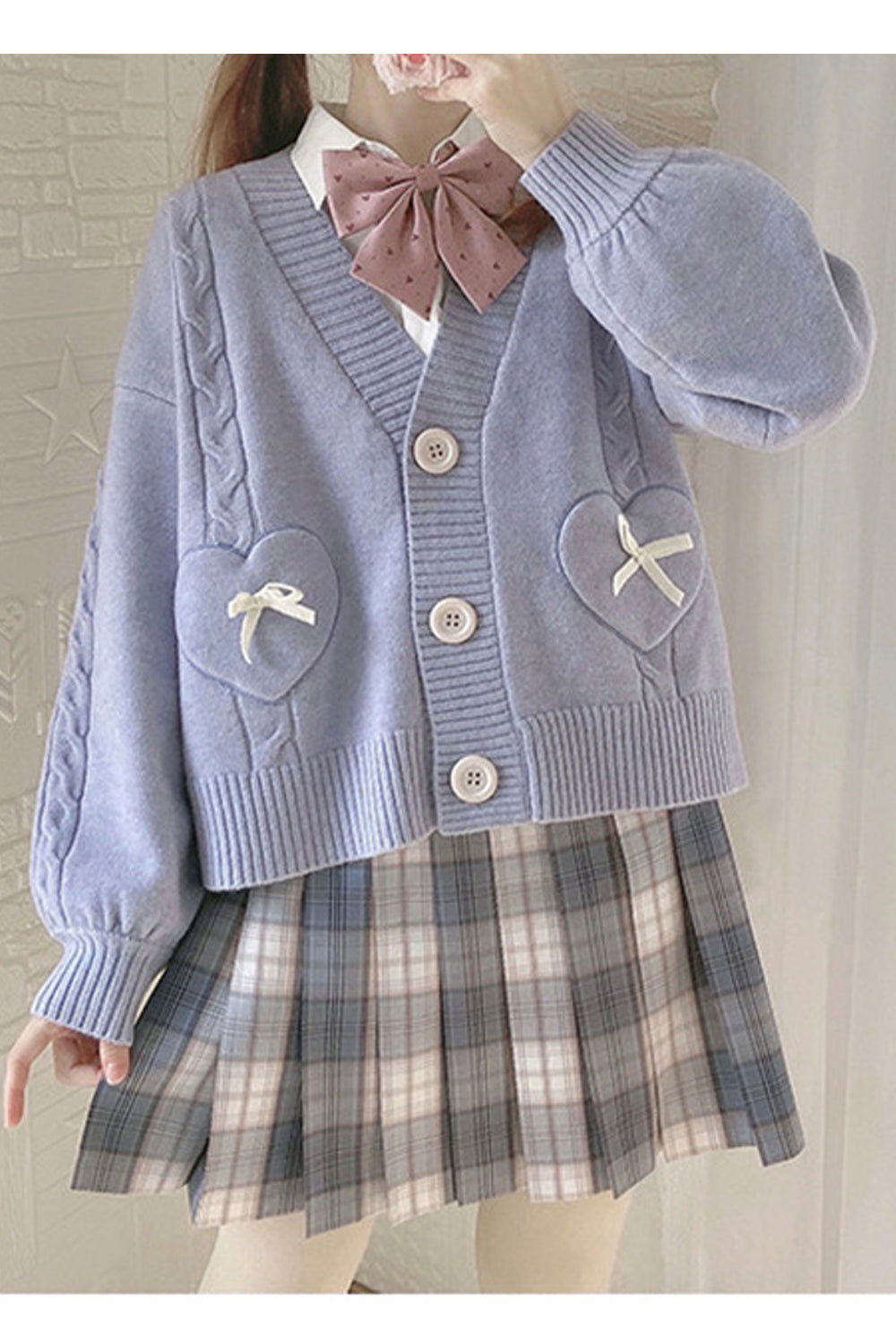 Women Delightful Solid Colored Comfortable V-Neck Warm Long Sleeve Casual Winter Cardigan