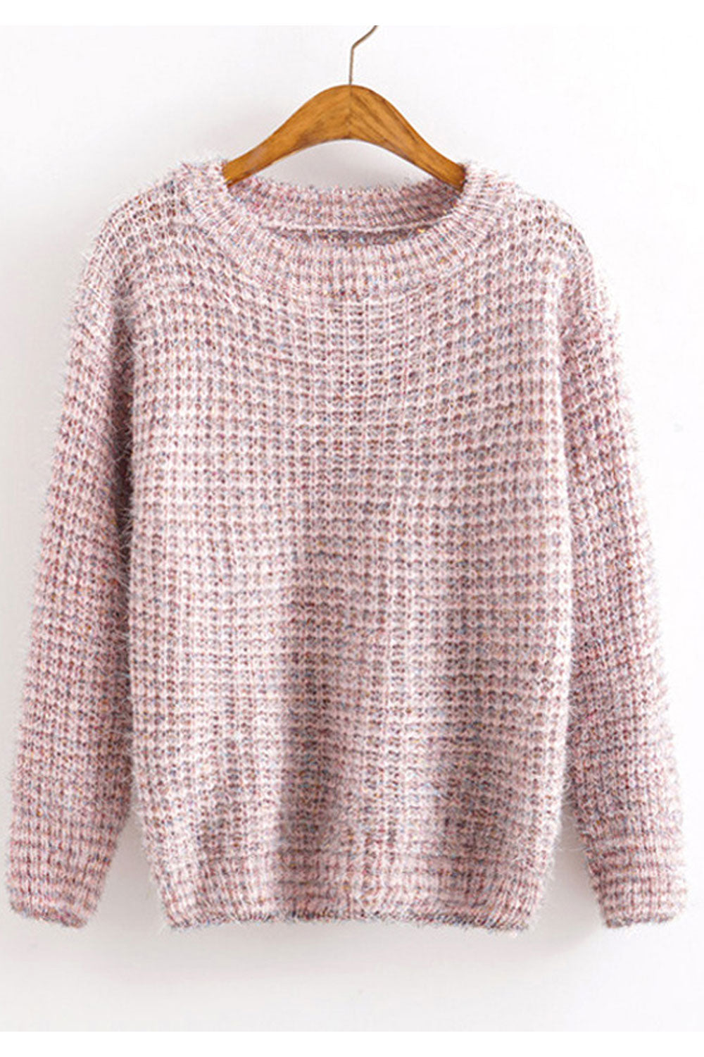 Women Warm & Reliable Long Sleeve Classy Solid Colored Easy Round Neck Pullover Winter Sweater
