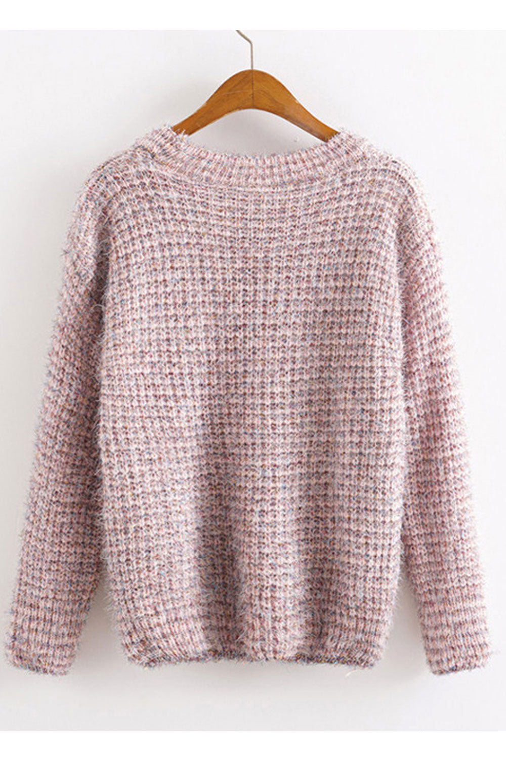 Women Warm & Reliable Long Sleeve Classy Solid Colored Easy Round Neck Pullover Winter Sweater