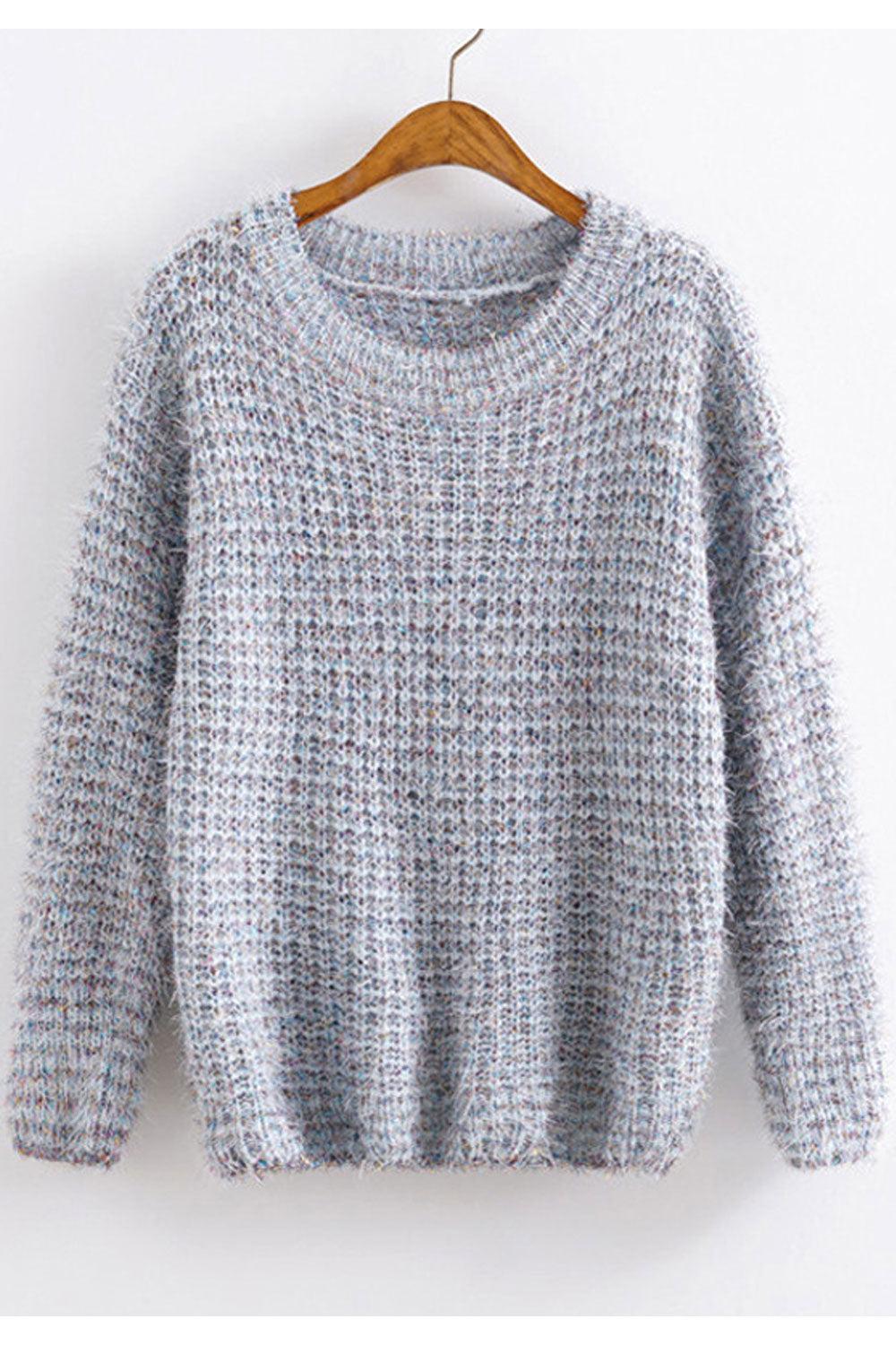Women Warm & Reliable Long Sleeve Classy Solid Colored Easy Round Neck Pullover Winter Sweater