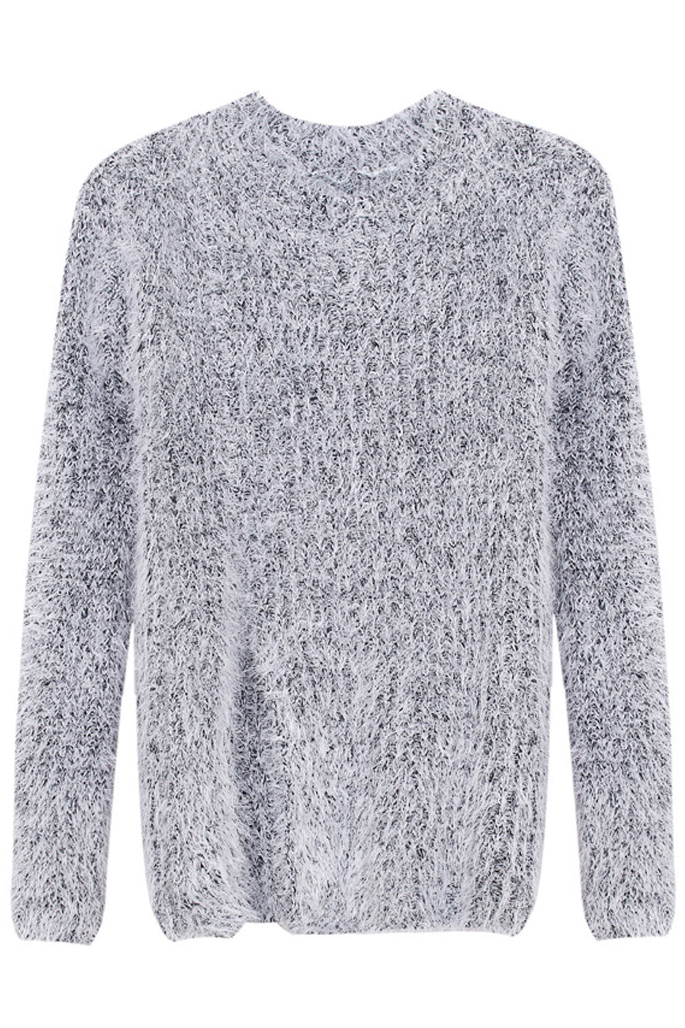 Women Winter Knitted Long Sleeve Comfortable Round Neck Weekend Fashion Pullover Sweater