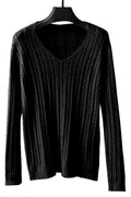 Women Stretchable & Warm Long Sleeve Restful V-Neck Splendid Solid Colored Winter Sweater