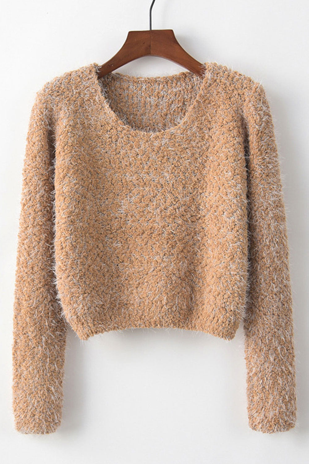 Women Knitted Long Sleeve Winter Pullover Fashion Splendid Solid Colored Weekend Sweater