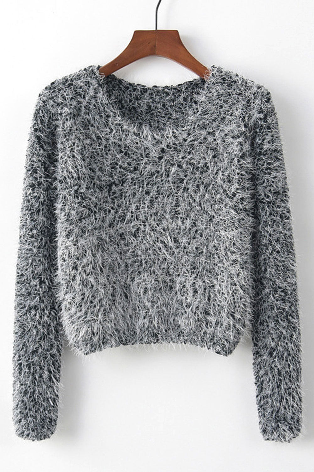 Women Knitted Long Sleeve Winter Pullover Fashion Splendid Solid Colored Weekend Sweater