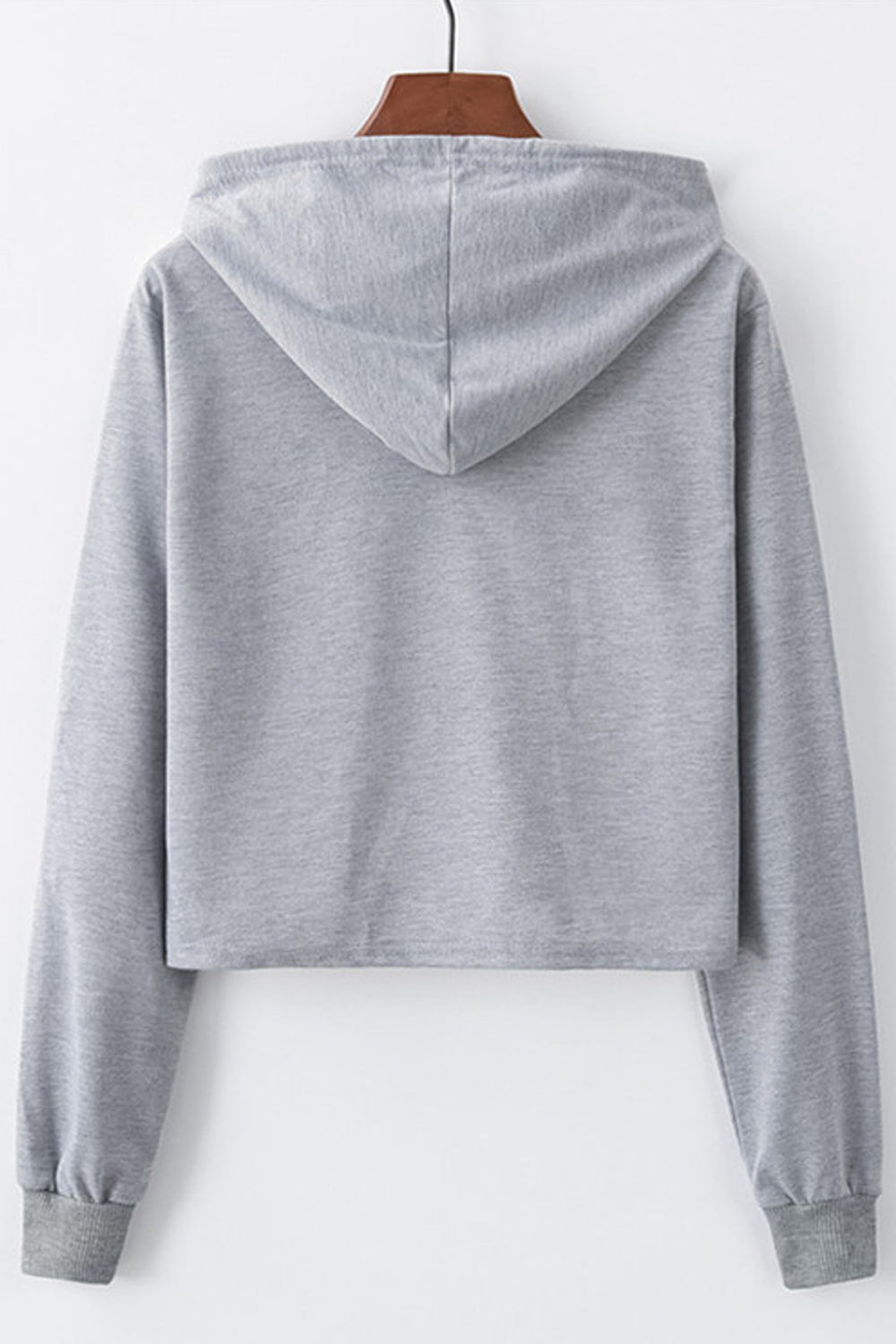 Women Excellent Printed Pattern Short Length Hooded Neck Classy Pullover Winter Casual Hoodie
