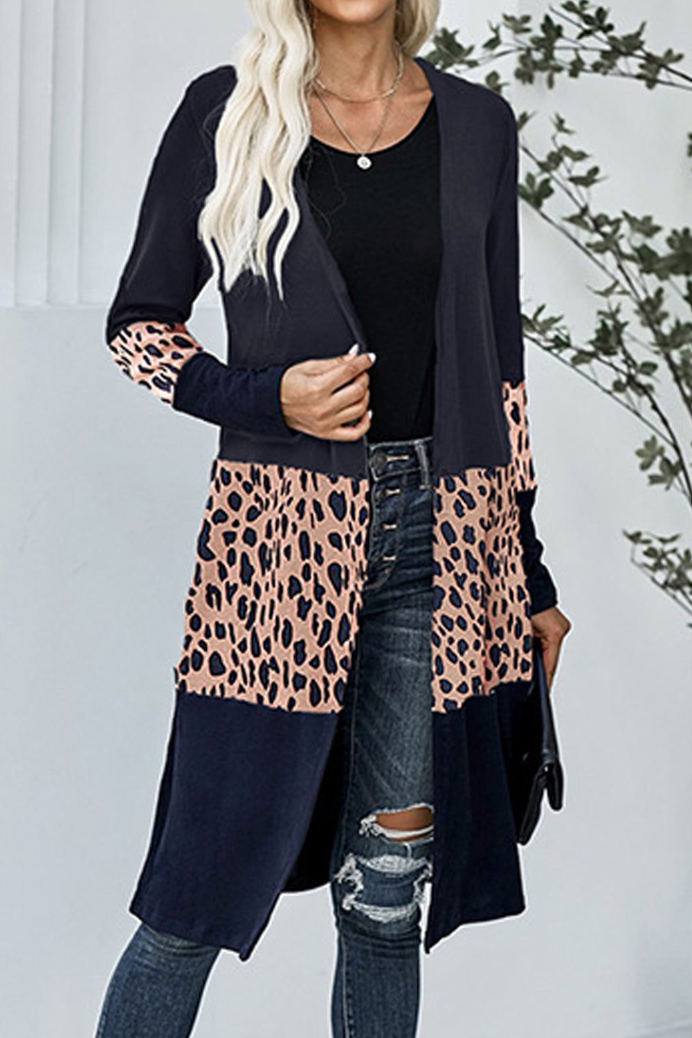 Women Stylish Cmaouflage Print Cozy Long Sleeve Loose Fit fashionic Winter Cardigan