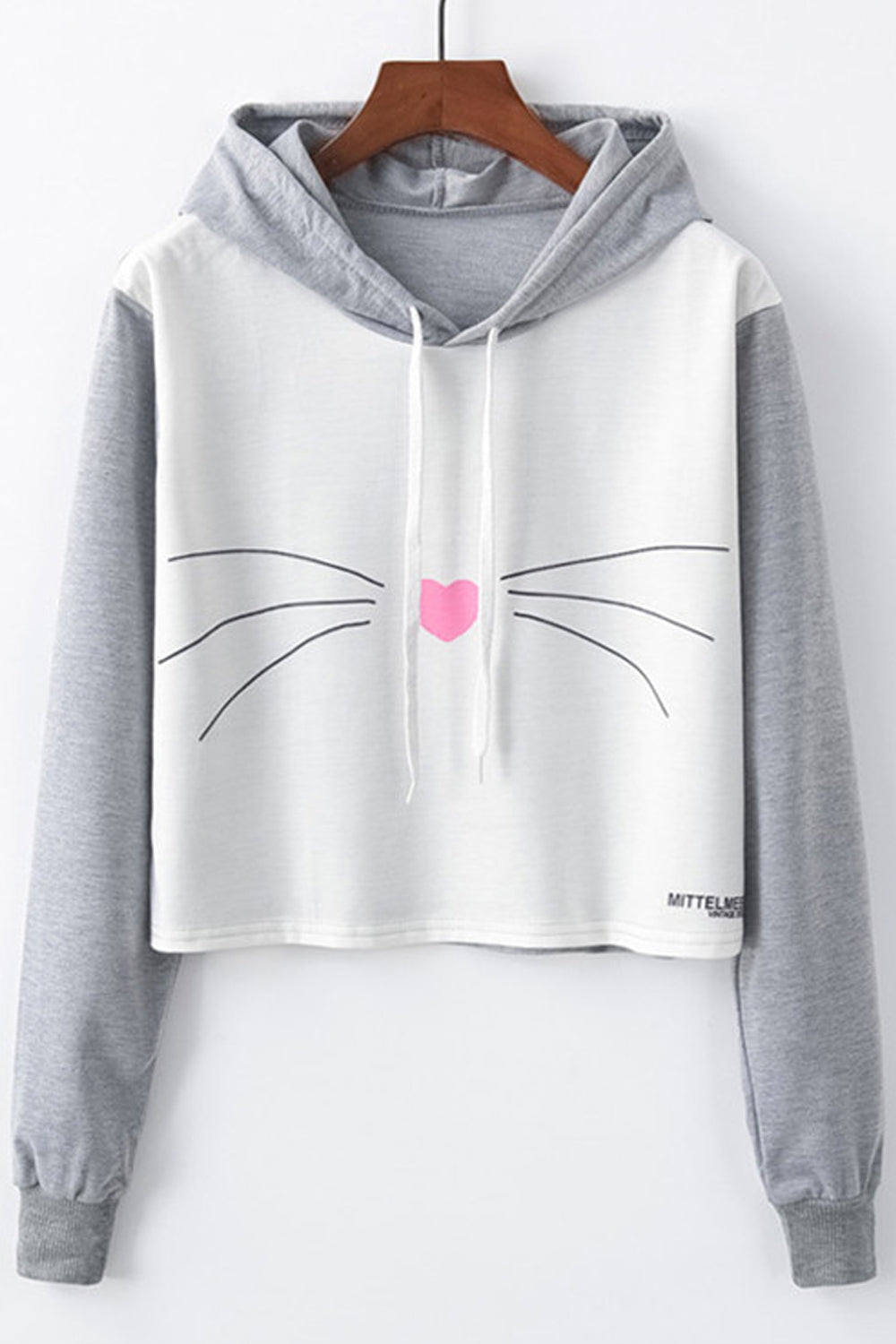 Women Fabulous Printed Pattern Restful Long Sleeve Durable Drawstring Casual Pullover Hoodie