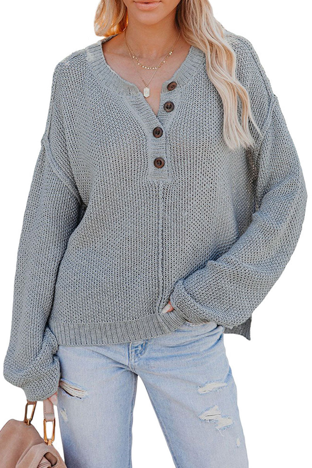 Women Awesome Solid Colored Half Open Collar Long Sleeve Winter Windbreaker Sweater
