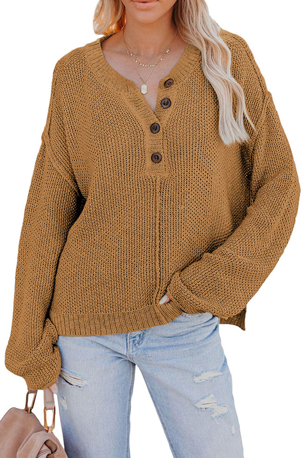 Women Awesome Solid Colored Half Open Collar Long Sleeve Winter Windbreaker Sweater