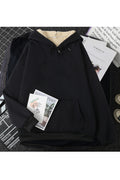 Women Fantastic Solid Colored Loose Long Sleeve Thick & Warm Winter Weekend Hoodie