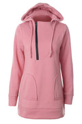 Women Attractive Designed Solid Pattern Excellent Zip Closure Winter Hoodie