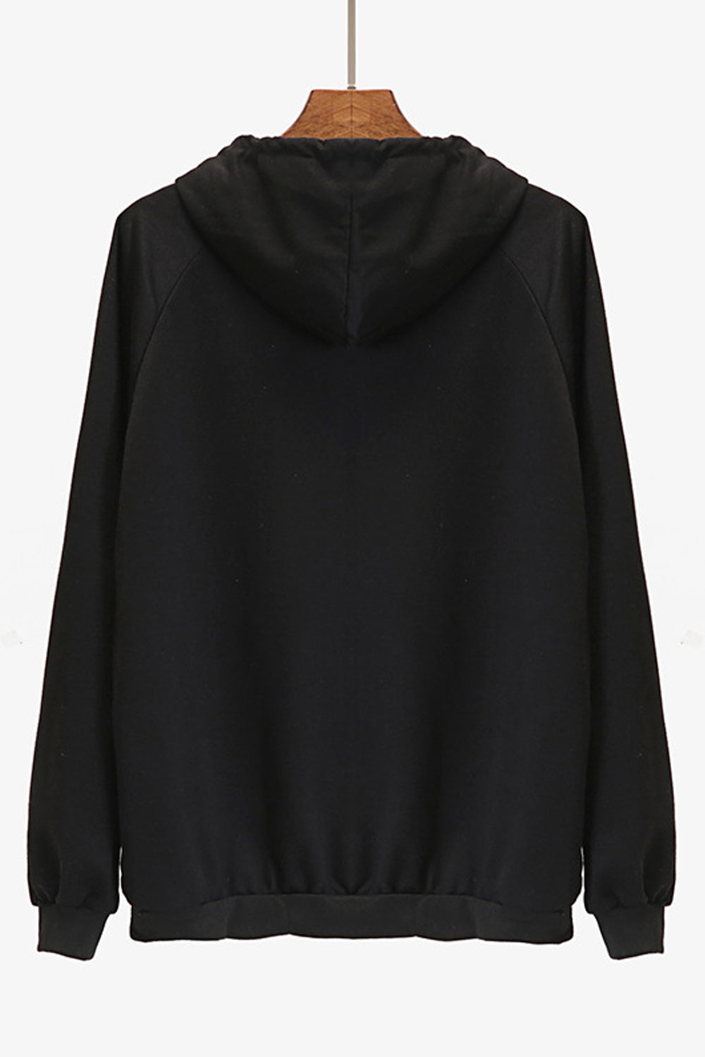 Women Relaxing Long Sleeve Hooded Neck Comfy Ribbed Hem Kangaroo Pocket Winter Hoodie