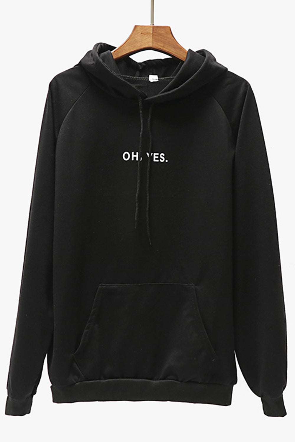 Women Relaxing Long Sleeve Hooded Neck Comfy Ribbed Hem Kangaroo Pocket Winter Hoodie