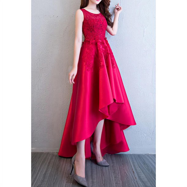 Women Round Neck Elegant Party Dress