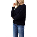 Women Relaxful Long Sleeve Round Neck Knitted Winter Comfortable Sweater