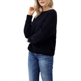Women Relaxful Long Sleeve Round Neck Knitted Winter Comfortable Sweater