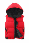 Kids Girls Cool Hoodie Vest Winter Plus Autumn Jacket
