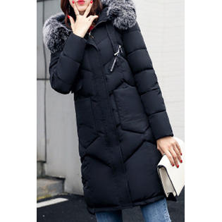 Women Solid Colored Thick Pocket Styling Casual Winter Cozy Jacket