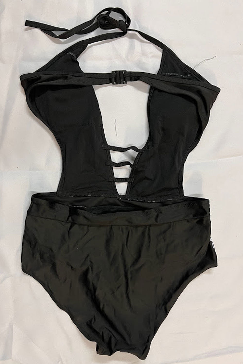 Women Provocative Hang Neck Sleeveless Soft Thin Swimwear