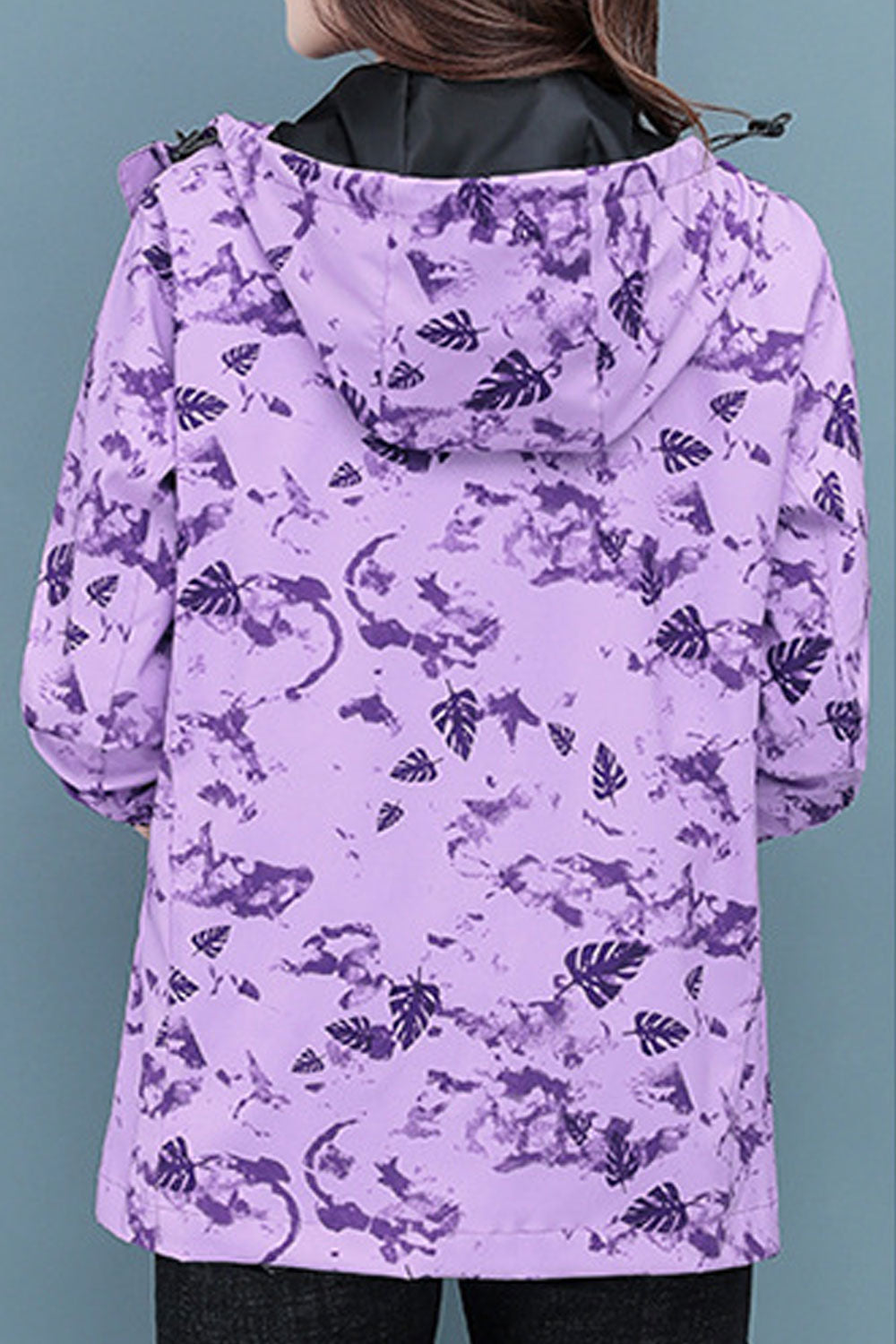 Women Fabulous Floral Printed Zipper Closure Useful Side Pockets Fashionic Winter Cardigan