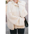 Women Modern Loose High Collar Sweater