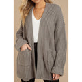 Women Charming Solid Color Long Sleeve Cardigan