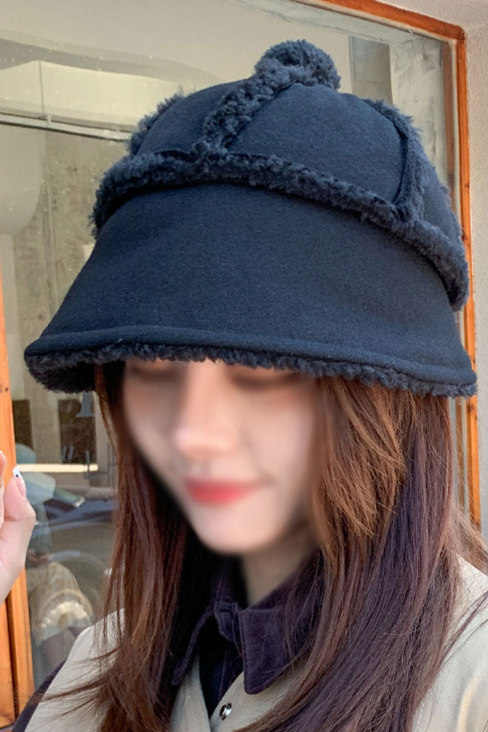 Women Beautiful Solid Colored Trendy Thick Ear Protection Knitted Hat